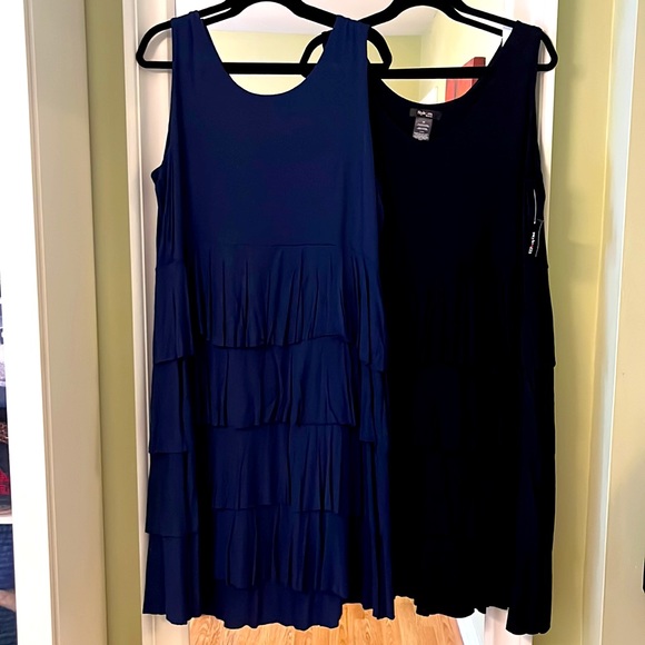 Indigo and Black Style and Co ruffled dresses - Picture 8 of 10
